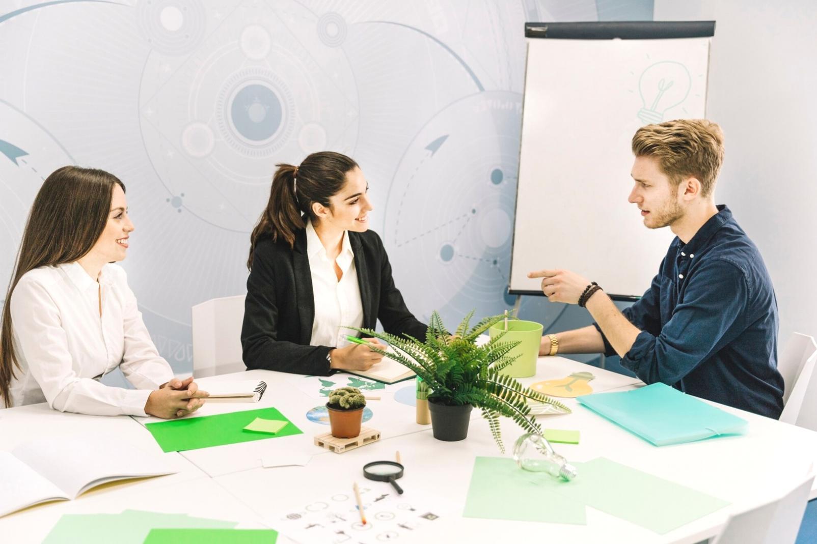 Financial literacy materials and resources on desk
